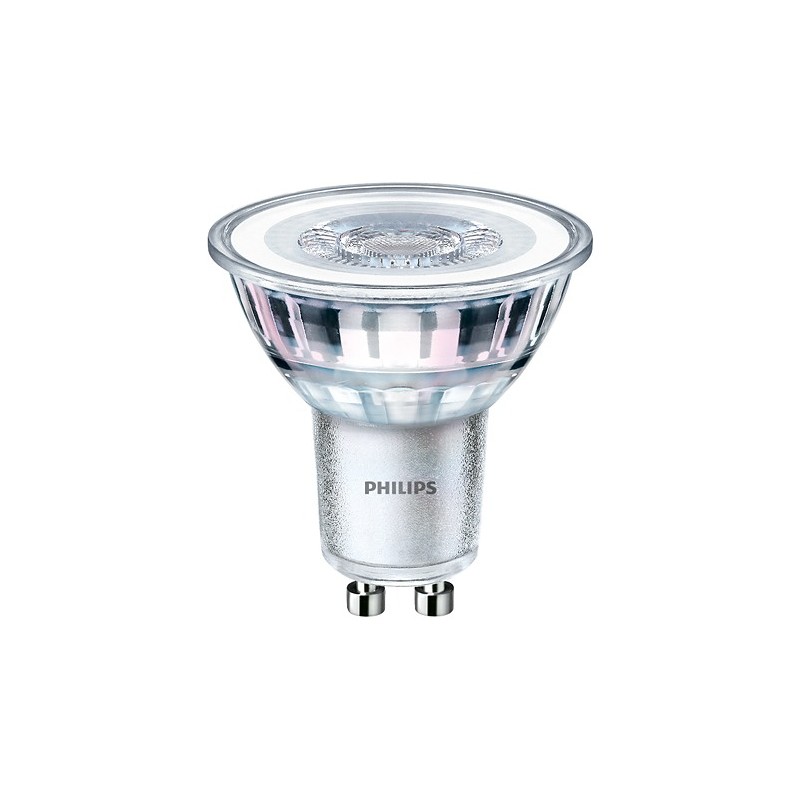 SPOT LED Philips, soclu GU10, putere 4.6W, forma spot, lumina alb calda, alimentare 220 - 240 V, "000008718699776114" (timbru ve