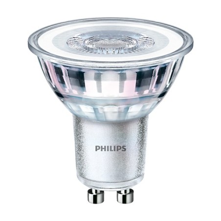 SPOT LED Philips, soclu GU10, putere 4.6W, forma spot, lumina alb calda, alimentare 220 - 240 V, "000008718699776114" (timbru ve