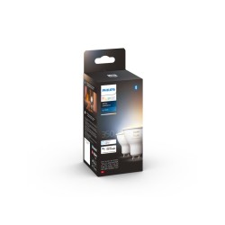 SET 2 becuri smart LED Philips, soclu GU10, putere 5W, forma spot, lumina alb, alimentare 220 - 240 V, "000008719514340121" (tim