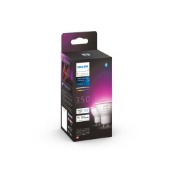 SET 2 becuri smart LED Philips, soclu GU10, putere 5W, forma spot, lumina multicolora, alimentare 220 - 240 V, "0000087195143400