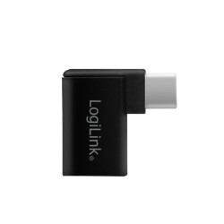ADAPTOR LOGILINK, pt. smartphone, USB 3.2 Type-C (T) la USB 2.0 (M), USB-C 90 grade, pana la 5V / 3A 15W, negru, "AU0055" (timbr