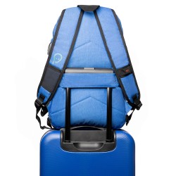 RUCSAC SPACER, pt. notebook de max. 15.6", 2 compartimente, buzunar frontal, buzunar lateral x 2, blocare fermoar, USB 2.0 (M)(p