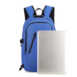 RUCSAC SPACER, pt. notebook de max. 15.6", 2 compartimente, buzunar frontal, buzunar lateral x 2, blocare fermoar, USB 2.0 (M)(p