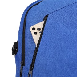 RUCSAC SPACER, pt. notebook de max. 15.6", 2 compartimente, buzunar frontal, buzunar lateral x 2, blocare fermoar, USB 2.0 (M)(p