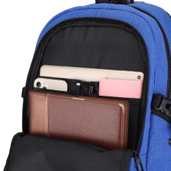 RUCSAC SPACER, pt. notebook de max. 15.6", 2 compartimente, buzunar frontal, buzunar lateral x 2, blocare fermoar, USB 2.0 (M)(p