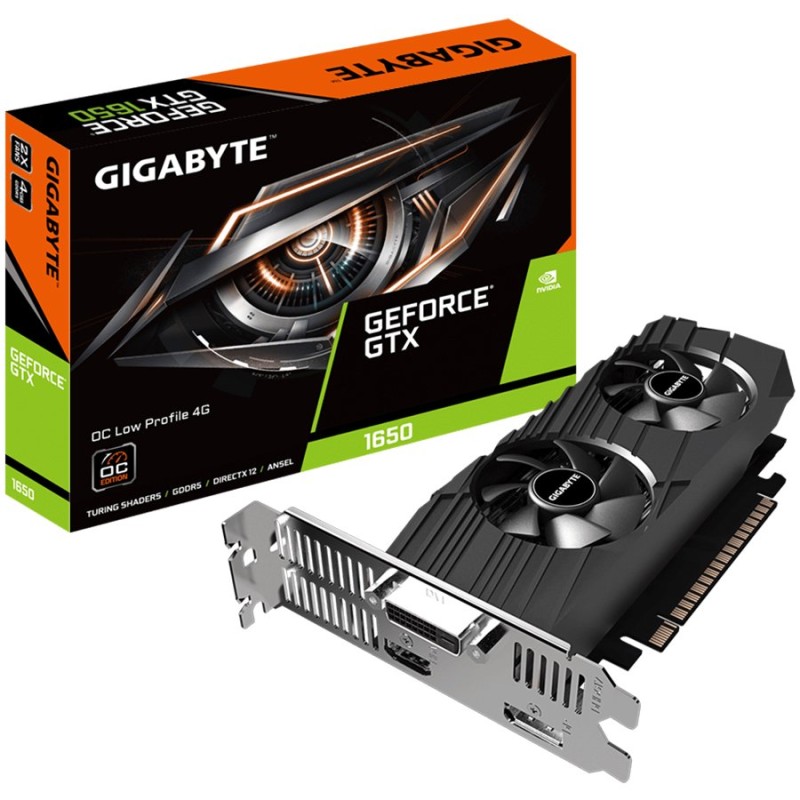 PLACA VIDEO GIGABYTE "GeForce GTX 1650 OC", 4 GB GDDR5 128 biti, PCI Express 3.0 x 16, HDMI DisplayPort DVI-D, sistem racire aer