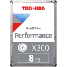 HDD TOSHIBA 8TB, X300, 7.200 rpm, buffer 256 MB, pt desktop PC, "HDWR480UZSVA"