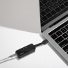 CABLU USB LOGILINK adaptor, USB 3.0 (T) la RJ45 (M), 14cm lungime totala, "UA0184A" (timbru verde 0.08 lei)