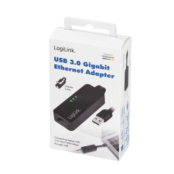 CABLU USB LOGILINK adaptor, USB 3.0 (T) la RJ45 (M), 14cm lungime totala, "UA0184A" (timbru verde 0.08 lei)