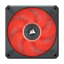 VENTILATOR CORSAIR, "ML120 LED ELITE Red Premium", pt carcasa PC, 120 mm, 2000 rpm, LED rosu, 1 ventilator, "CO-9050120-WW"