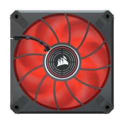 VENTILATOR CORSAIR, "ML120 LED ELITE Red Premium", pt carcasa PC, 120 mm, 2000 rpm, LED rosu, 1 ventilator, "CO-9050120-WW"