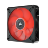 VENTILATOR CORSAIR, "ML120 LED ELITE Red Premium", pt carcasa PC, 120 mm, 2000 rpm, LED rosu, 1 ventilator, "CO-9050120-WW"