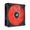 VENTILATOR CORSAIR, "ML120 LED ELITE Red Premium", pt carcasa PC, 120 mm, 2000 rpm, LED rosu, 1 ventilator, "CO-9050120-WW"