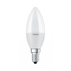 BEC LED Osram, soclu E14, putere 7W, forma lumanare, lumina alb calda, alimentare 220 - 240 V, "000004058075152915" (timbru verd