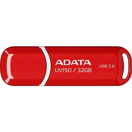 MEMORIE USB 3.2 ADATA 32 GB, cu capac, carcasa plastic, rosu, "AUV150-32G-RRD" (timbru verde 0.03 lei)