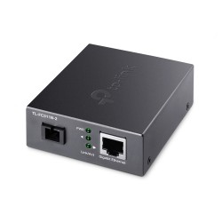MEDIA CONVERTOR TP-LINK 1 x Gigabit RJ45 WDM Half-Duplex/Full-Duplex, SC single-mode fiber, 1× Gigabit SC Fiber Port, pana la 2k