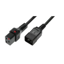 ASM IEC-PC1286 Power Cable, Male C20, H05VV 3 X 1.5mm2 to C19 IEC LOCK,3m black "IEC-PC1286" (timbru verde 0.8 lei)