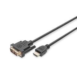 ASSMANN HDMI to DVI-D 18+1 cable 3m black bulk "AK-330300-030-S" (timbru verde 0.8 lei)
