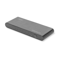 DIGITUS 4K HDMI 2.0 Switch 5x1 UHD 4K2K/60Hz Full 3D High Speed HDMI aluminum housing black "DS-45317" (timbru verde 0.8 lei)