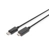 DIGITUS DisplayPort Adapter Cable DP - HDMI Type A St / St 1.0m w / War. DP 1.2 HDMI 2.0 4K / 60Hz CE black "AK-340303-010-S"  (