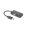 DIGITUS DisplayPort converter cable DP - HDMI+DVI+VGA M-F/F/F 0 2m 3 in 1 Multi-Media cable CE bl gold "AK-340418-002-S" (timbru