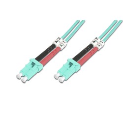 DIGITUS DK-2533-02/3 Fiber Optic Patch Cord LC/LC duplex 2m Multimode OM3 "DK-2533-02/3" (timbru verde 0.08 lei)