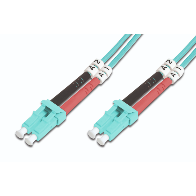 DIGITUS DK-2533-05/3 Fiber Optic Patch Cord LC/LC duplex 5m Multimode OM3 "DK-2533-05/3" (timbru verde 0.08 lei)