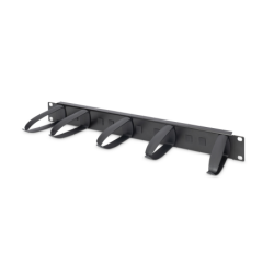 DIGITUS DN-97602-2 1U cable management panel 5x PVC cable rings 31x85mm rotatable replaceable black RAL 9005 "DN-97602-2"