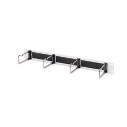 DIGITUS DN-97668 1U cable management panel with brush 4xsteel rings 40x75mm grey RAL 7035 "DN-97668"