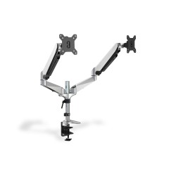 DIGITUS dual display desktop with gas spring stand 2 tft/LCD up to 27inch Vesa 75x75mm 100x100mm max.8KG black "DA-90353"