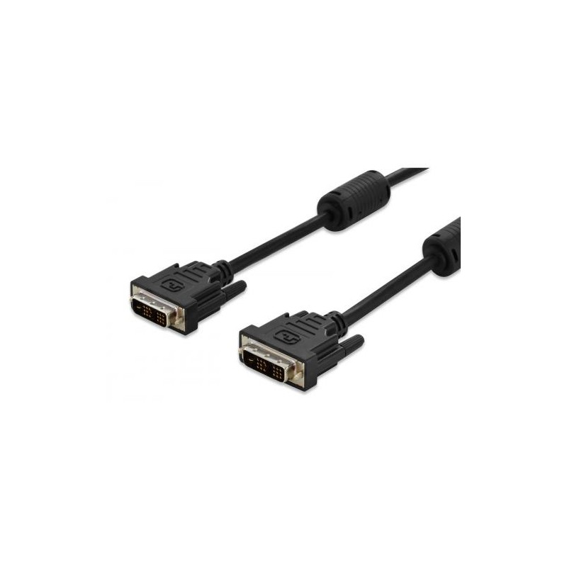 DIGITUS DVI-D Cable M/M 18+1 5.0m bulk DVI-D 18+1 M to DVI-D 18+1 M Single Link black "AK-320100-050-S" (timbru verde 0.8 lei)