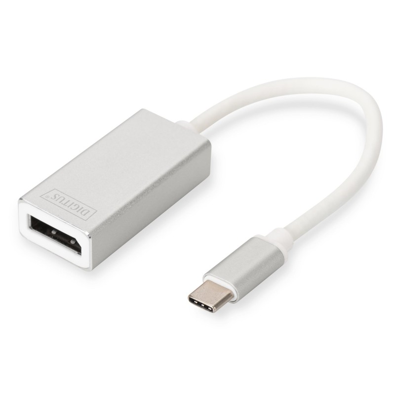 DIGITUS USB Type C 4K DP Adapter Aluminium Housing 20cm cable length Chipset VL100 "DA-70844" (timbru verde 0.08 lei)