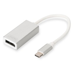 DIGITUS USB Type C 4K DP Adapter Aluminium Housing 20cm cable length Chipset VL100 "DA-70844" (timbru verde 0.08 lei)