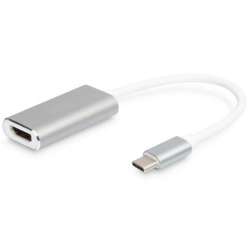 DIGITUS USB3.0 Typ C 4K HDMI grafik adaptor Alu case 20cm cable chipset CSL-C-001 white "DA-70836" (timbru verde 0.18 lei)