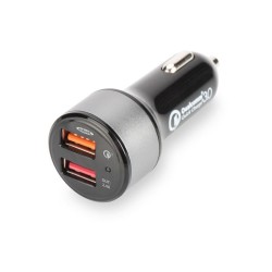 Incarcator auto Digitus, USB, negru, Quick charge, "84103" (include TV 0.18lei)