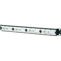 PATCH PANEL INTELLINET 24 porturi,  UTP, Cat6, 1U pentru rack 19" "520959"