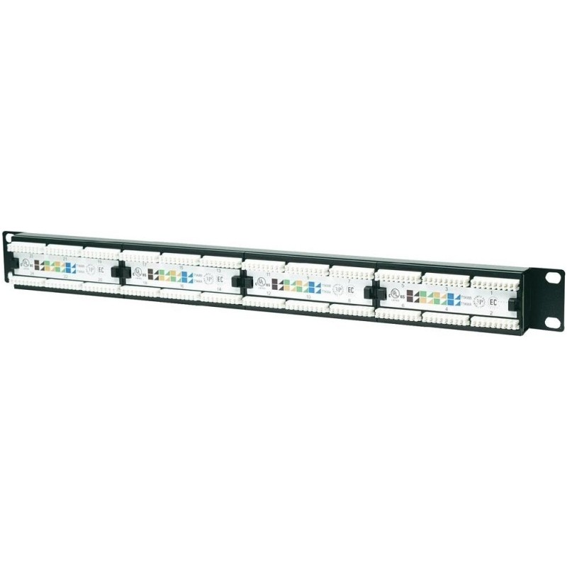 PATCH PANEL INTELLINET 24 porturi,  UTP, Cat6, 1U pentru rack 19" "520959"