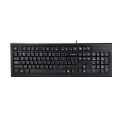 TASTATURA A4TECH, "KR85", cu fir, 104 taste format standard, USB, negru, "KR-85-USB" (timbru verde 0.8 lei)