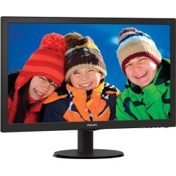 MONITOR PHILIPS 21.5", home, office, TN, Full HD (1920 x 1080), Wide, 250 cd/mp, 5 ms, VGA, DVI, "223V5LSB/00" (timbru verde 7 l