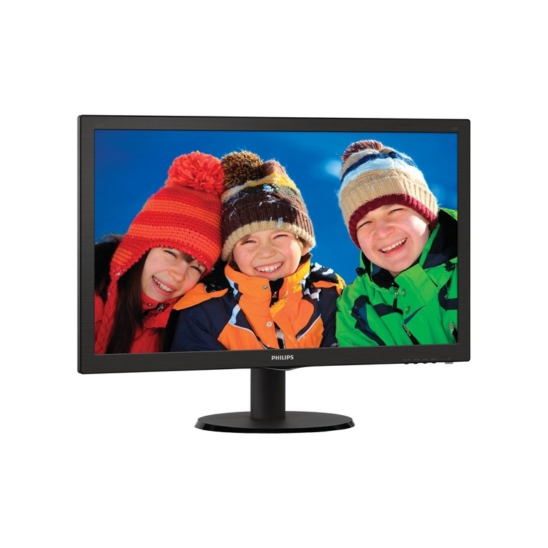 MONITOR PHILIPS 21.5", home, office, TN, Full HD (1920 x 1080), Wide, 250 cd/mp, 5 ms, VGA, DVI, "223V5LSB/00" (timbru verde 7 l