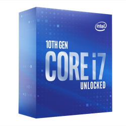 CPU INTEL i7-10700KF, skt LGA 1200, Core i7, frecventa 3.8 GHz, turbo 5.1 GHz, 8 nuclee, putere 95 W, "BX8070110700KF"