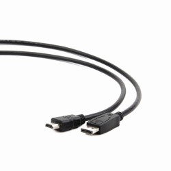 CABLU video GEMBIRD, adaptor DisplayPort (T) la HDMI (T), 1m, negru, "CC-DP-HDMI-1M" (timbru verde 0.08 lei)