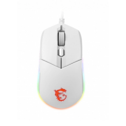 MSI Clutch GM11 wired symmetrical Mouse WHITE, "CLUTCH GM11 WHITE" (timbru verde 0.18 lei)