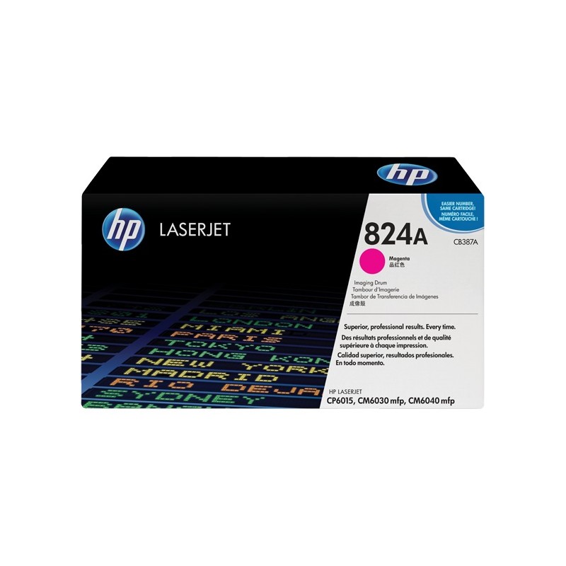 Drum Unit Original HP Magenta, nr.824A, pentru Color LaserJet CM6030|CM6040|CP6015, 35K, (timbru verde 0.8 lei), "CB387A"