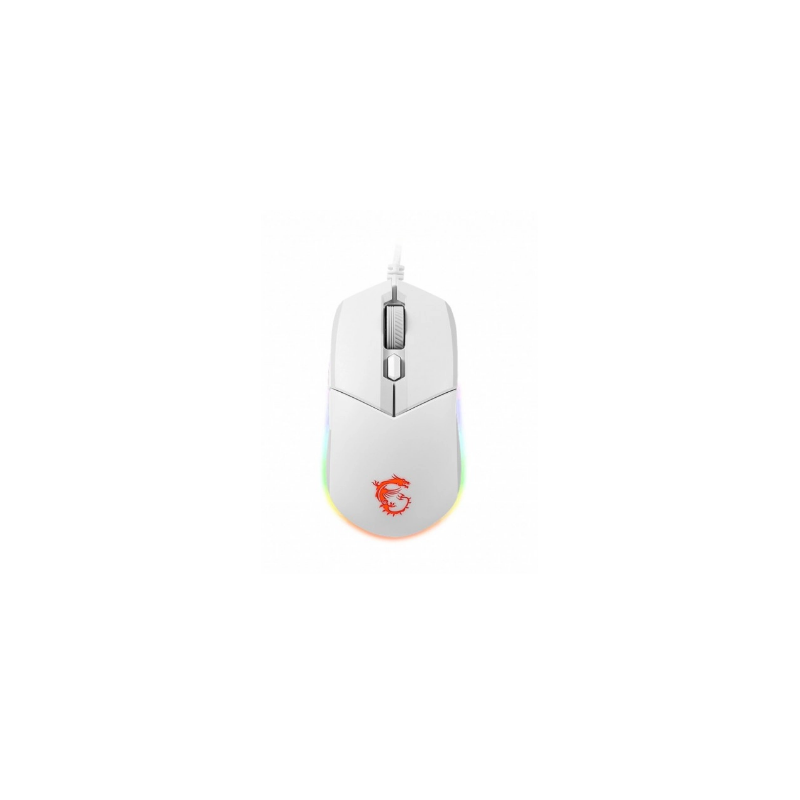 MSI Clutch GM11 wired symmetrical Mouse WHITE, "CLUTCH GM11 WHITE" (timbru verde 0.18 lei)