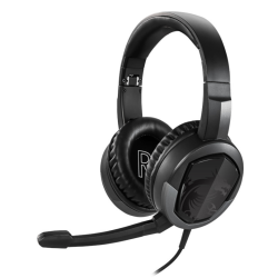 MSI Immerse GH30 V2 Stereo Over-ear GAMING Headset with In-line controller Headset has a lightweight foldable design, "IMMERSE G