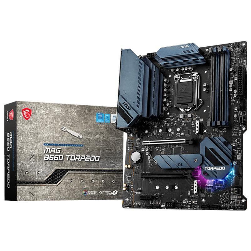 PLACA de BAZA MSI "MAG B560 TORPEDO", skt LGA 1200, ATX, Intel B560, 4 x DDR4, max. 128 GB, 6 x SATA, 3 x M.2, 7.1, "MAG B560 TO