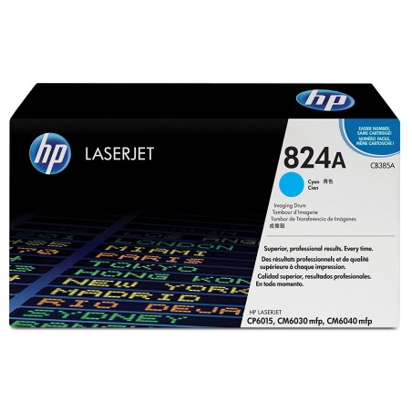 Drum Unit Original HP Cyan, nr.824A, pentru Color LaserJet CM6030|CM6040|CP6015, 35K, (timbru verde 0.8 lei), "CB385A"