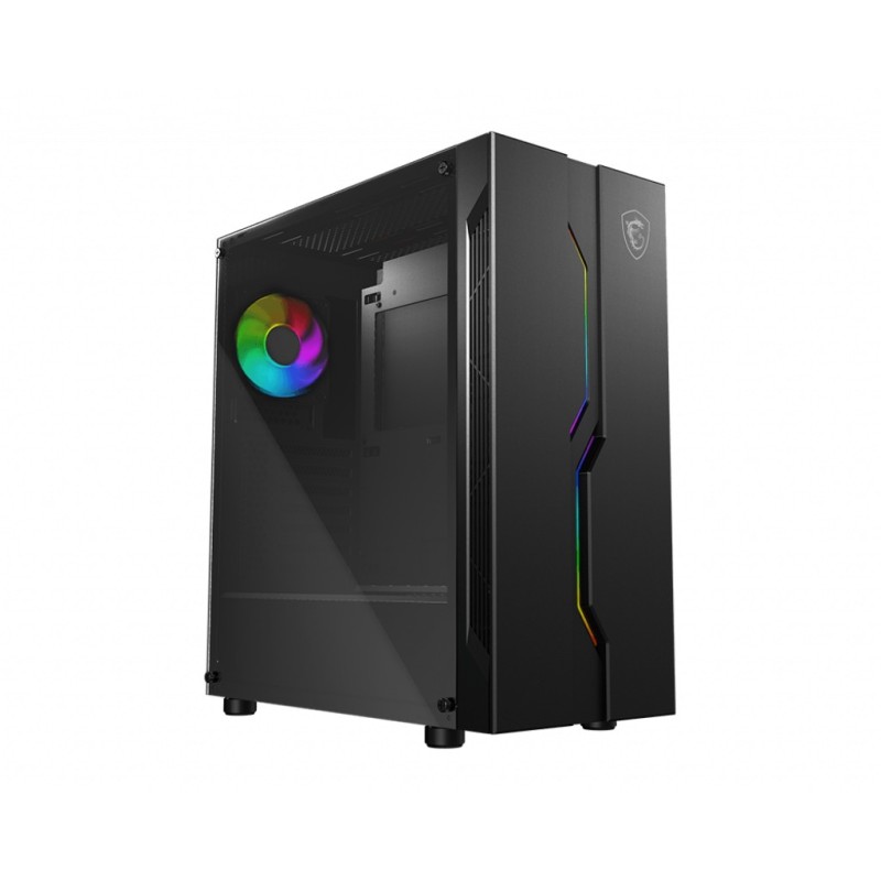 CARCASA MSI Middle Tower, ATX, "MAG VAMPIRIC 010 Mid", fara sursa, sticla securizata, fanx1, USB 3.2 gen 2x1, USB 2.0x2, Jack 3.