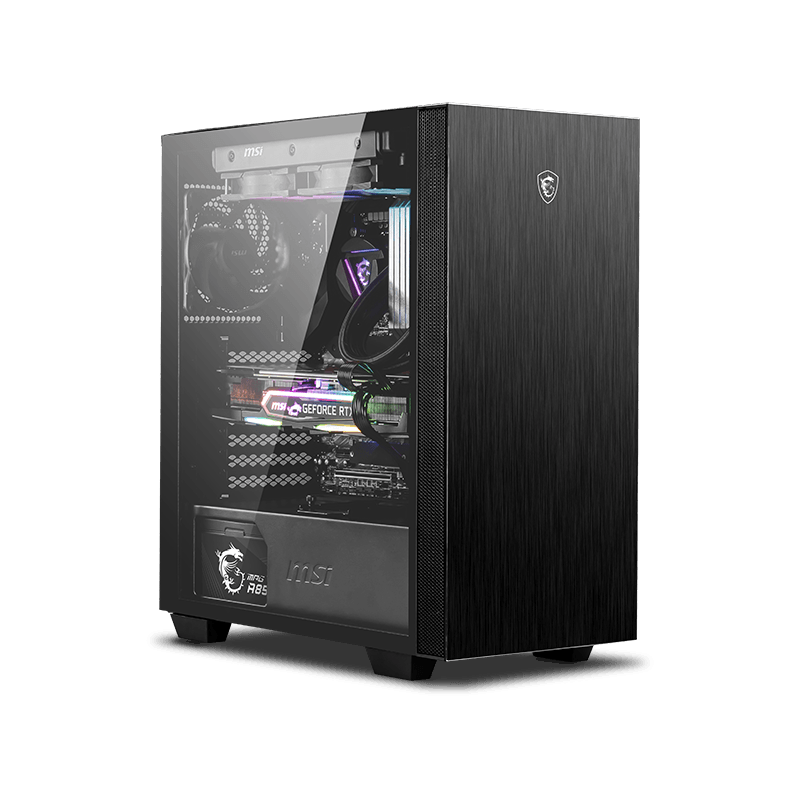 CARCASA MSI Middle Tower, E-ATX, "MPG SEKIRA 100P", fara sursa,sticla securizata, fanx3, USB 3.2 gen 1x2, USB 3.2 gen 2 Type-Cx1